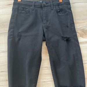 Black Cut Off Jean Shorts